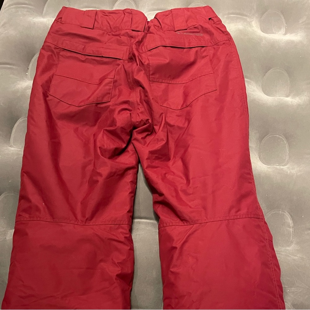 Columbia red ski pants